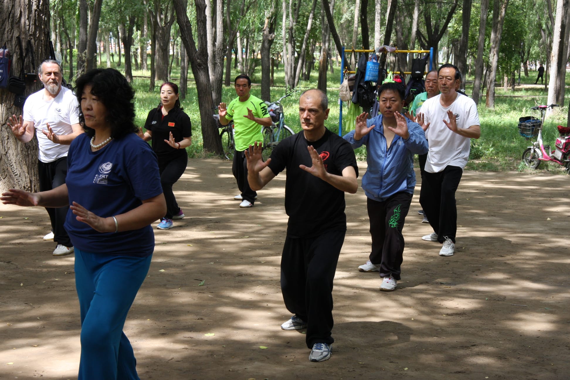 Baotou, Mongolia Interna, allenamento di TaiJiQuan