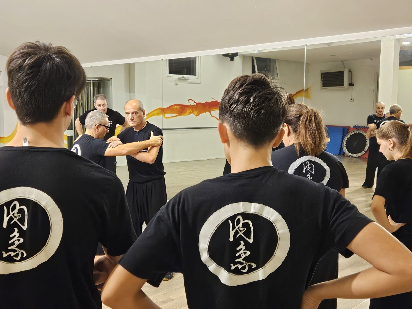Spiegazione tecnica durante la lezione