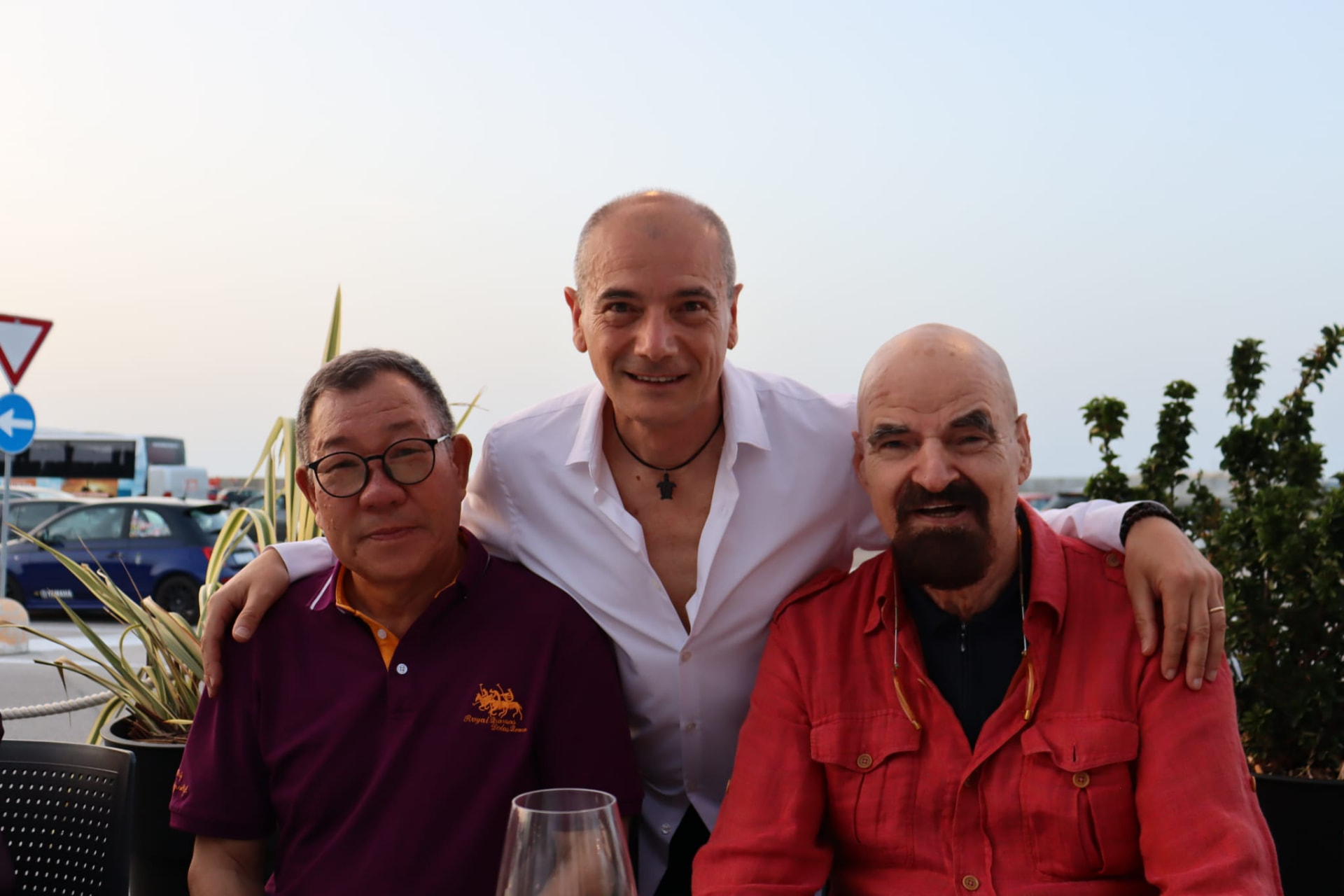 Il Maestro con il G.M° Yang Lin Sheng ed il G.M Keith R. Kernspecht a Pesaro