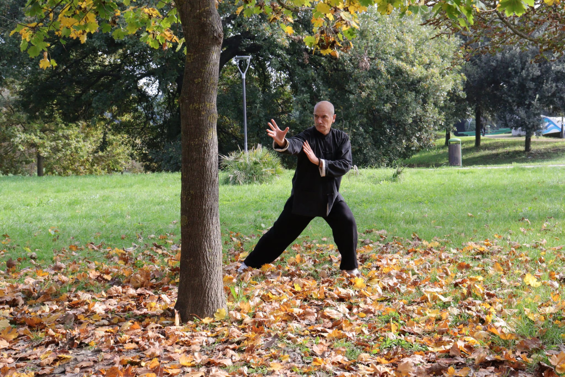 BaGua Zhang Pratica autunnale nel parco